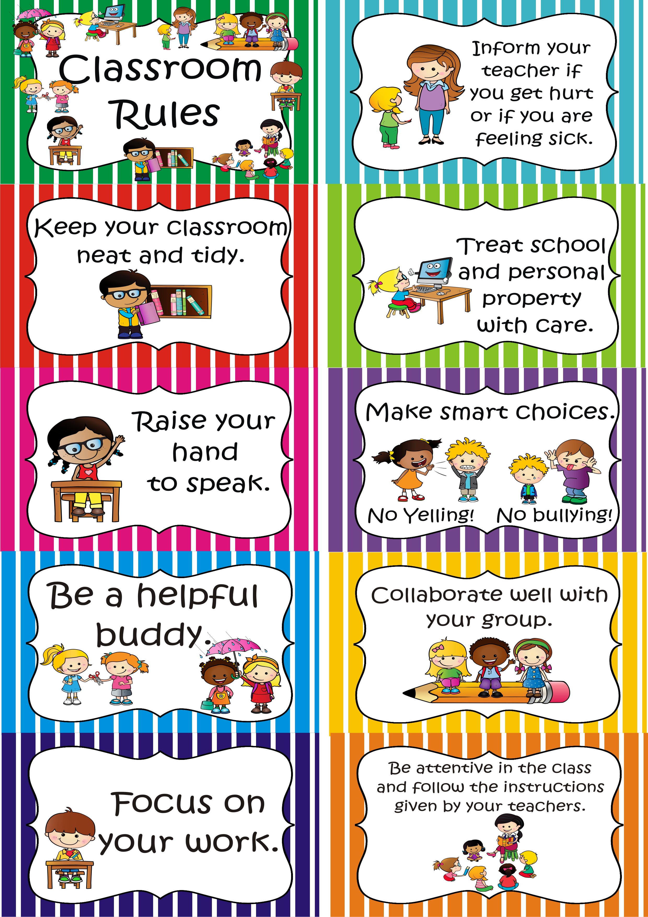 cover 1 - Kindergarten Class Rules